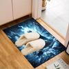 Eerie Frozen Phantom Floor Mat for Living Room, Game Rooms, Office, Bedroom, Office Floor Mat Playful Design, Christmas fan gifts