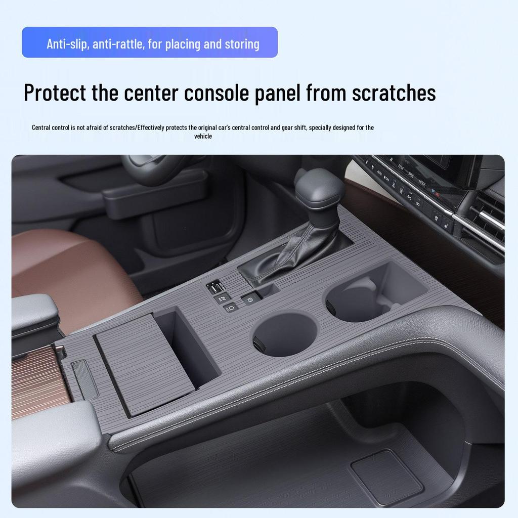 Силиконовая противоскользящая накладка на панель приборов и консоль для Toyota Sienna