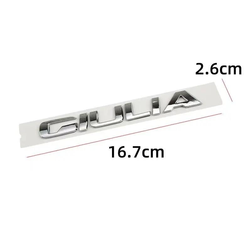 ABS Car Body Sticker Letters Badge Styling for Alfa Romeo STELVIO VELOCE GIULIA Q2 Q4 Ti Logo 2025 Auto Side Emblem AccessoriesHH9