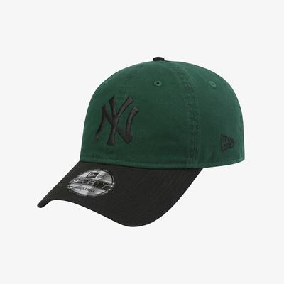 Кепка New Era New York Yankees Базового тона Безструктурная Темно-зеленая 15216768