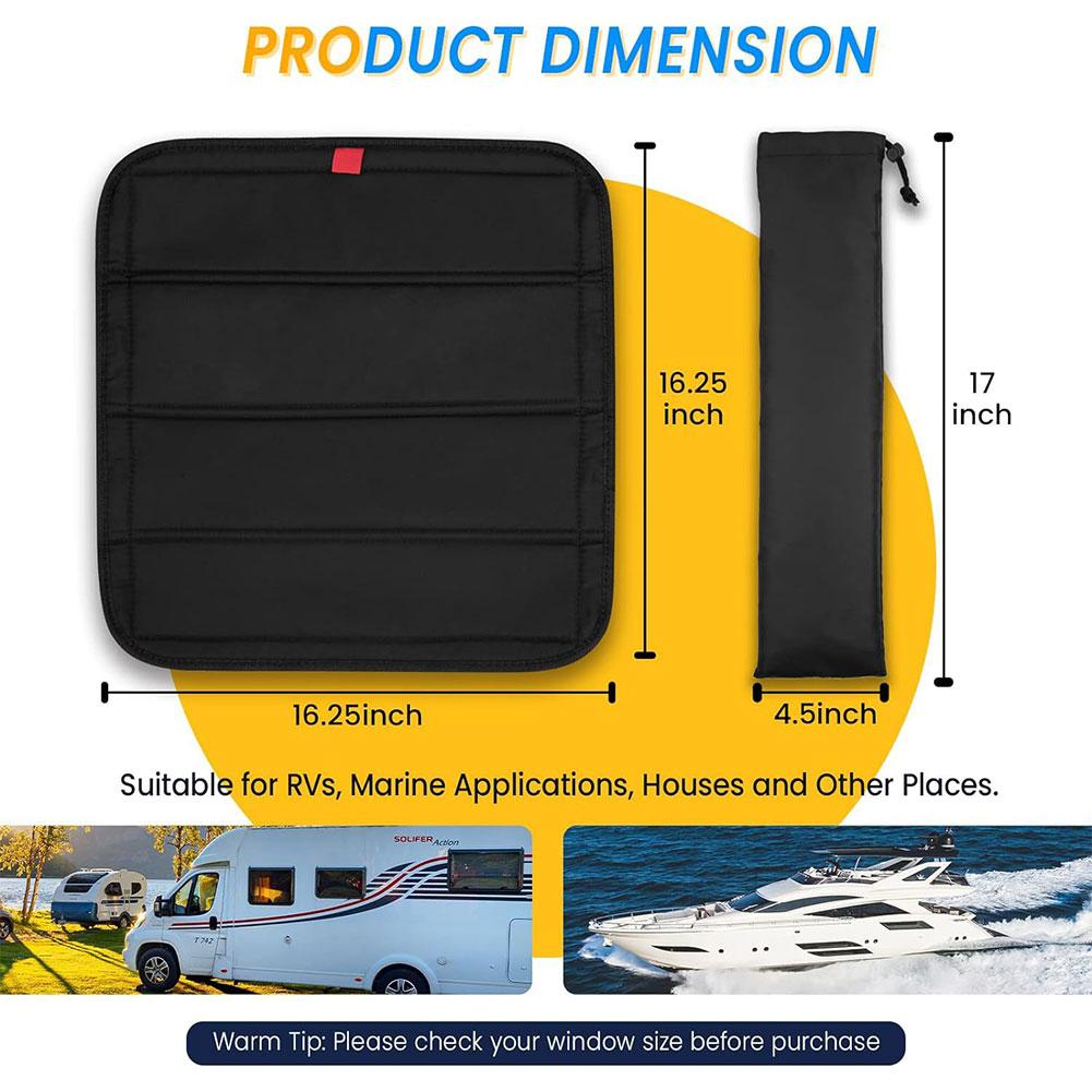 Magnetic RV Window Shade For Campers Travel Trailers RV Skylight Cover Shade RV Vent Sun Shade 3 Layer Thickening