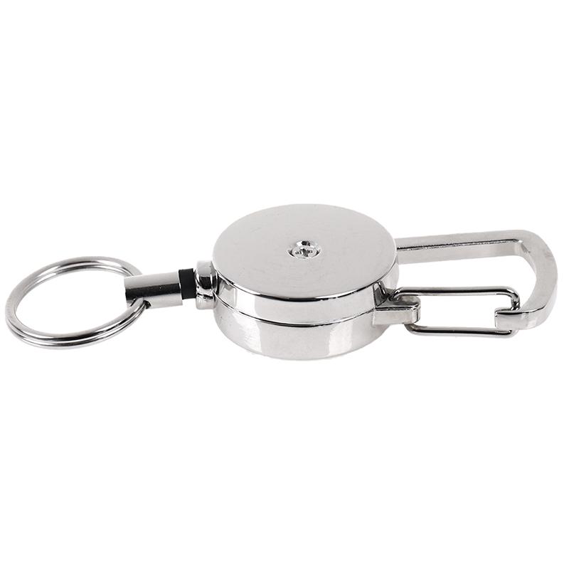 1 шт. выдвижной брелок для ключей цепной зажим держатель карабина отдача расширяется до 50 см