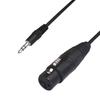 F-Factory 3.5mm TRS (3-pole) Mini Plug (Male) To XLR (Female) Conversion Cable, 1.5m, FNT-XT-73015S