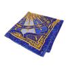 HERMES Scarf Blue Silk Women