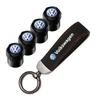 VEMZG1 Car Tire Wheel Valve Caps Cover Suede Car Key Chain Ring Keychain For VW R GTI Polo Golf Passat Tiguan Arteon Touareg ID.3 Jetta