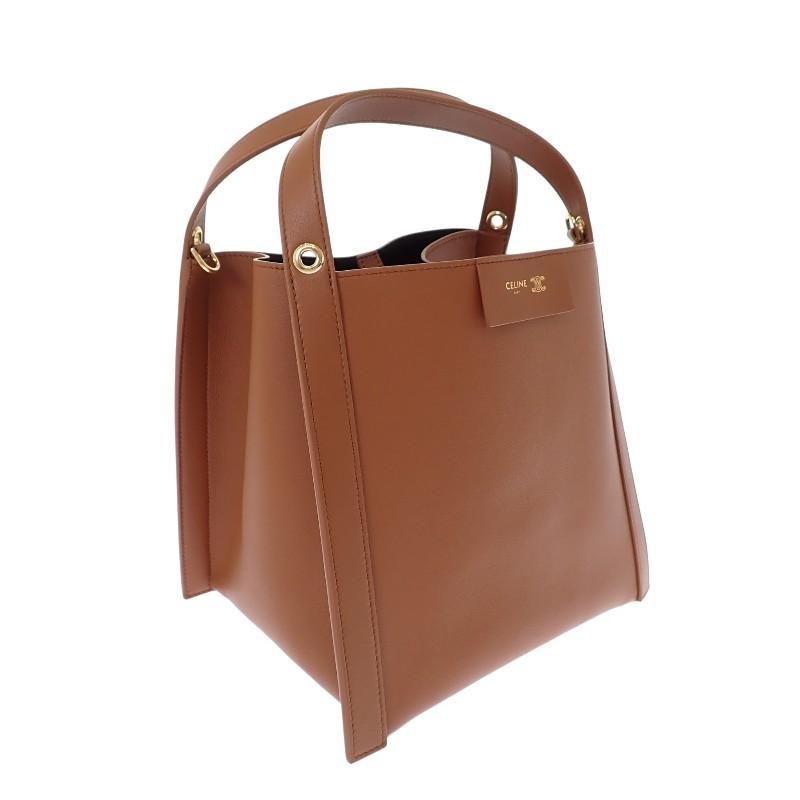 CELINE  124182T83.GFY5 2WAY bag Brown/Soft tongue Calfskin Women