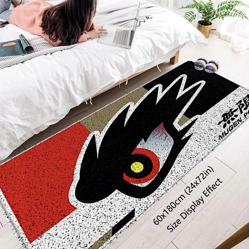 Floor Mat Non-slip Foot Rug for Entryway Mugen Power Hallway Carpet Kitchen Water Absorbed Rugs Fluffy Bedside Mats Home Decor
