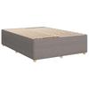 Bed Frame without Mattress Taupe 140 x 190 cm Fabric