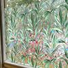 1PC Fashion Glass Sticker Room Decor Palm Leaves Window Sticker Green Plant Suncatcher Decal