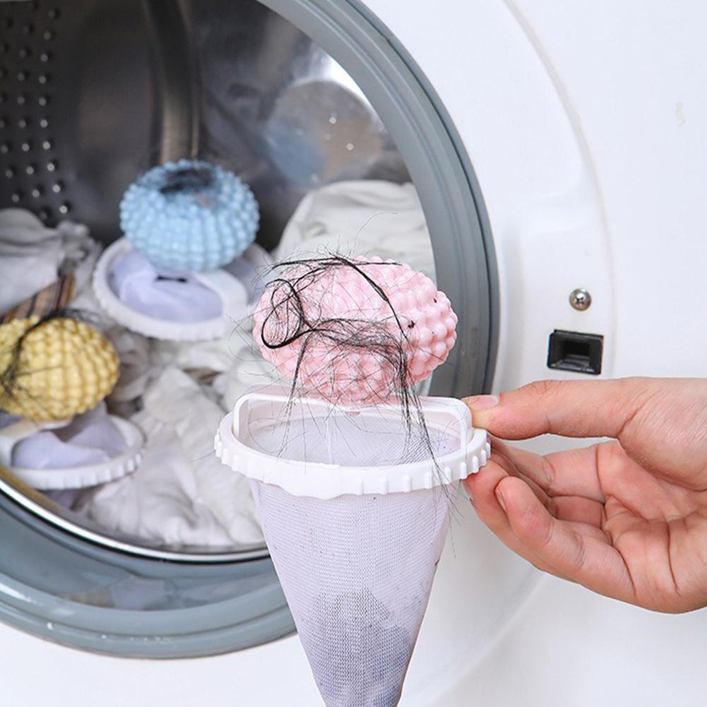 3Pcs Pet Hair Remover for Laundry Washing Machine Floating Lint Mesh Bag Washing Machine Filter for Washing Machine