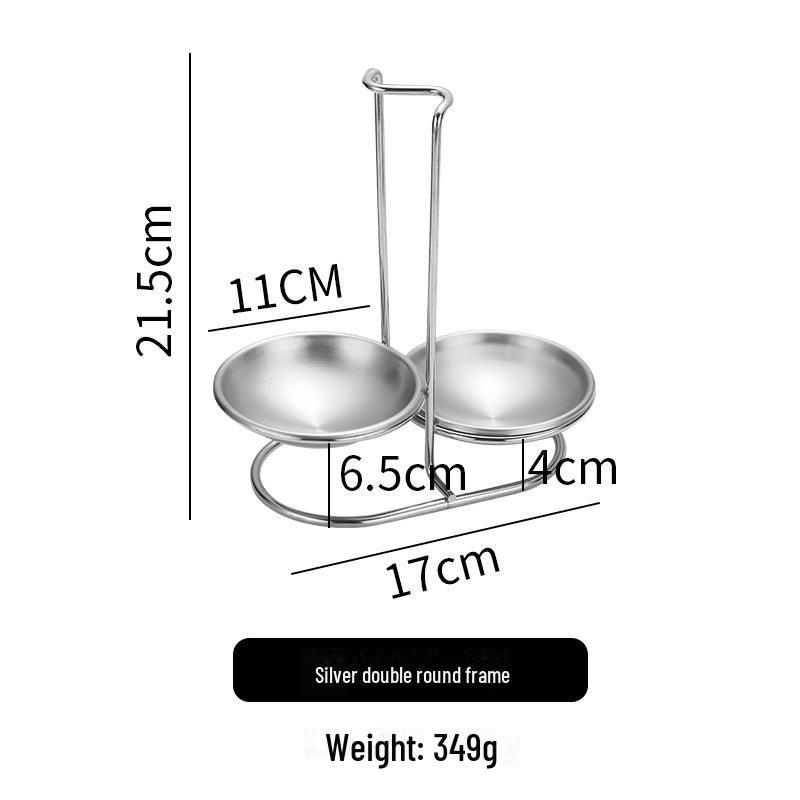Набор из нержавеющей стали для горячих кастрюль и суповых ложек с подставкой - утолщенный дуршлаг и держатель для столовых ложек