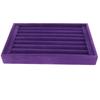 Органайзер для колец Purple Velvet на 7 ячеек, складной лоток для хранения ювелирных изделий, витрина для сережек