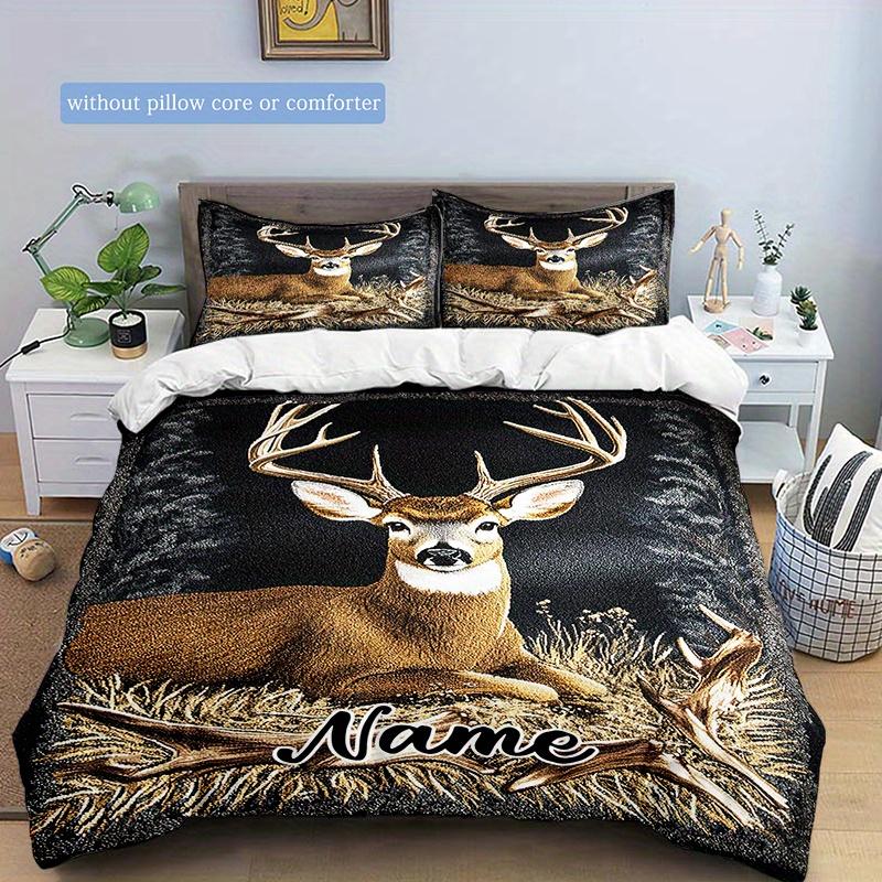 Yellowdeer Customize Your Name Duvet Cover Soft Bedding Set For Bedroom Guest Room And Dorm Decoration Threepiece Set Includes 1 Duvet Cover 2