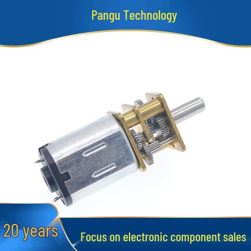 GA12-N20 Miniature DC Gear Reduction Motor, 3-12V, Low-Speed Geared Motor for Smart Cars.