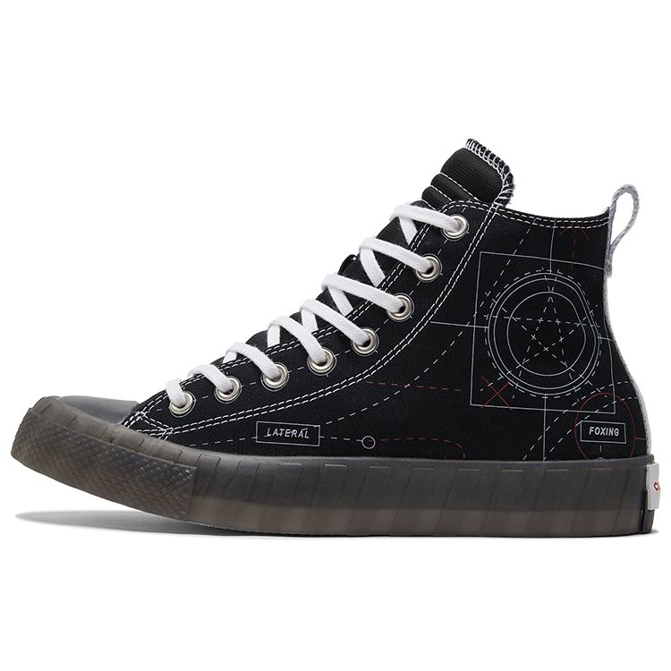 Converse Удобные Универсальные Высокие Кеды из Канваса Унисекс кеды Черные 173207C