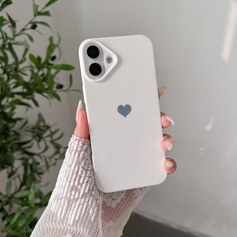 Love Candy Color Silicone Soft Case For iPhone 16 16E 15 14 13 12 11 Pro XS Max X XR Plus Ultra Thin Matte Back Cover Caso Shell