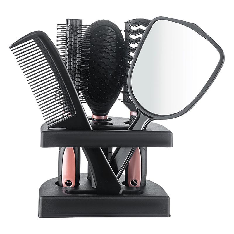 5Pcs Mirror Comb Set Air Cushion Curly Hair Ribs Comb Girls Special Smooth Hair Massage Fluffy Comb