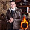 Новая мужская кожаная куртка с меховым покрытием Running Rivers And Lakes Leather Jacket