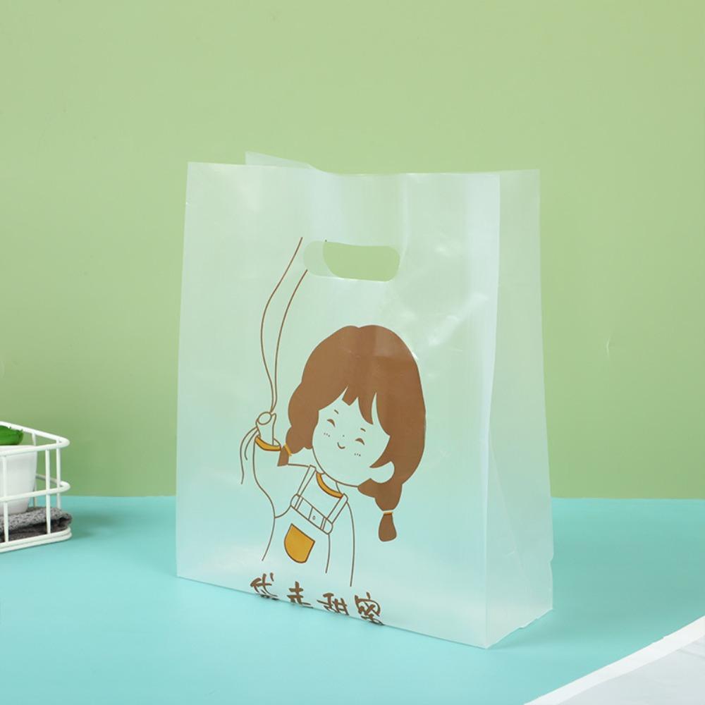 50 шт. прочный маленький подарочный пластиковый пакет с маргаритками красивые прозрачные пакеты для печенья Рождество