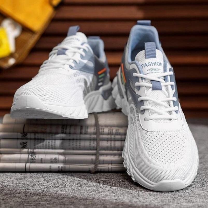 Модные осенние мужские кроссовки 2024 года, новые дышащие эластичные кроссовки с воздушной подушкой для бега, спортивные кроссовки для тенниса, нескользящие баскетбольные кроссовки