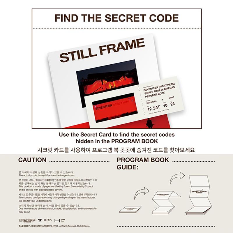 Seventeen SEVENTEEN WORLD TOUR [RIGHT HERE]  Dc+ Program Book