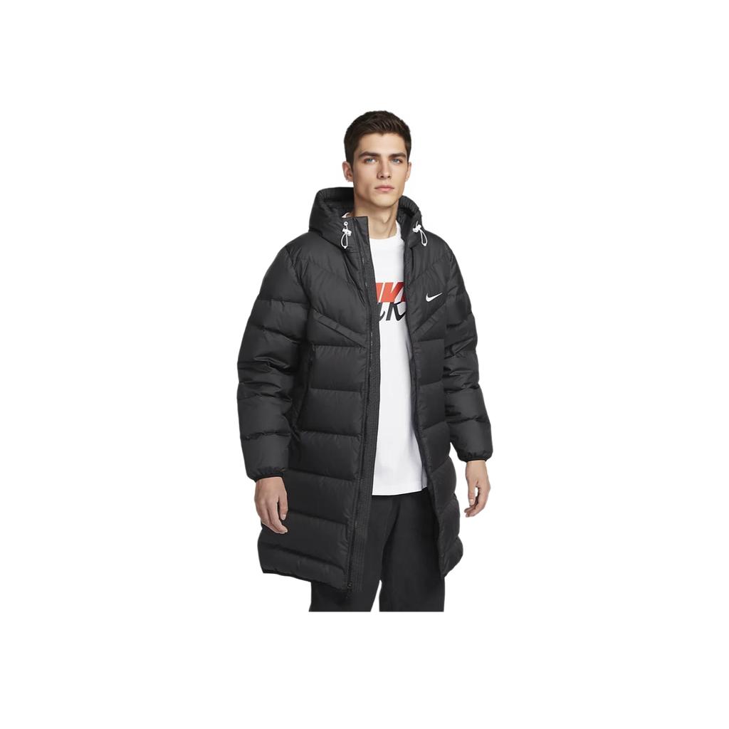 Nike Куртка мужская утепленная ветровка Storm-Fit Windrunner с капюшоном, черная HQ4185-010