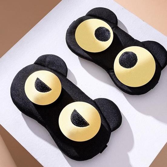 Милая маска для сна Мягкая удобная маска для сна Снимает стресс Усталость Регулируемые ремешки Защита для глаз для путешествий Домашнее использование