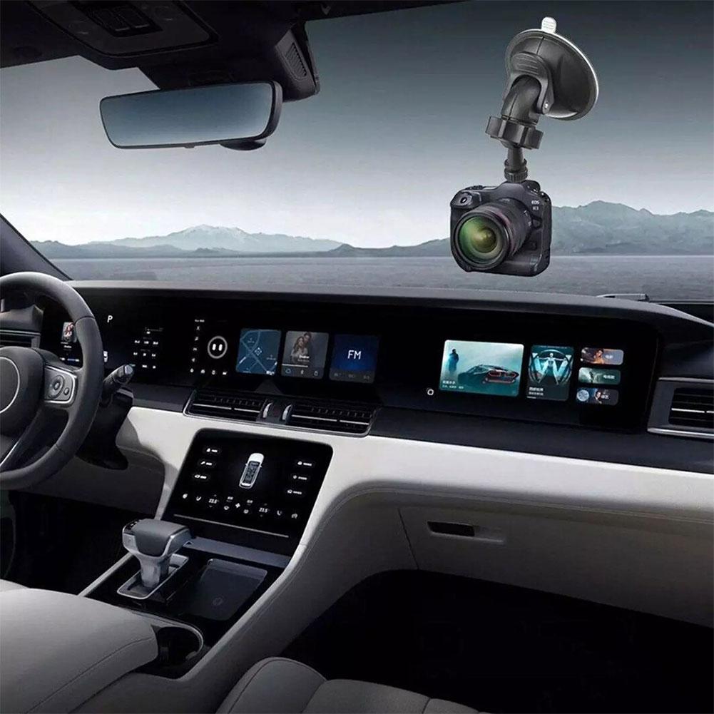 Driving Recorder Suction Cup Bracket Car Driving Video Suction Rotatable Cup Bracket Navigation Car Gps Base 360 Camera Rec V4a3