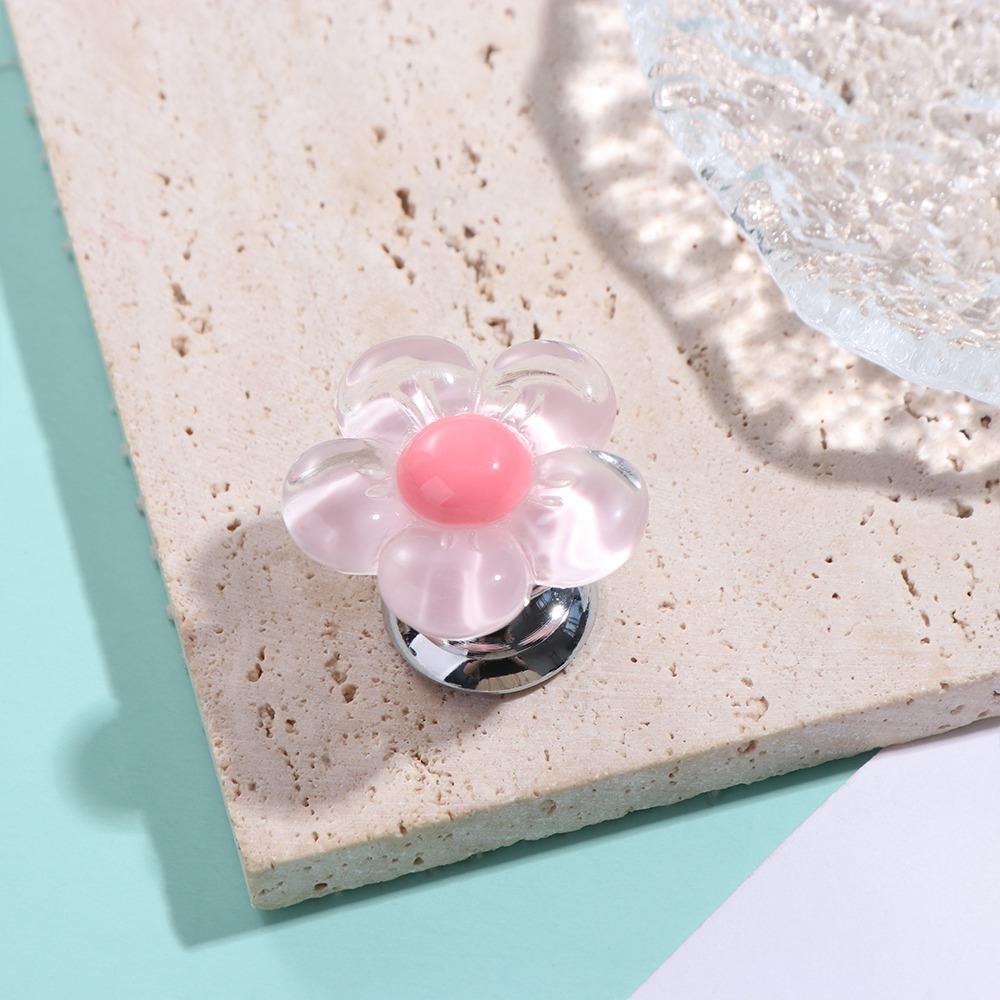 Self-Adhesive Toilet Tank Button Flower Shape Water Press Flush Button  Bathroom Decor Accessories