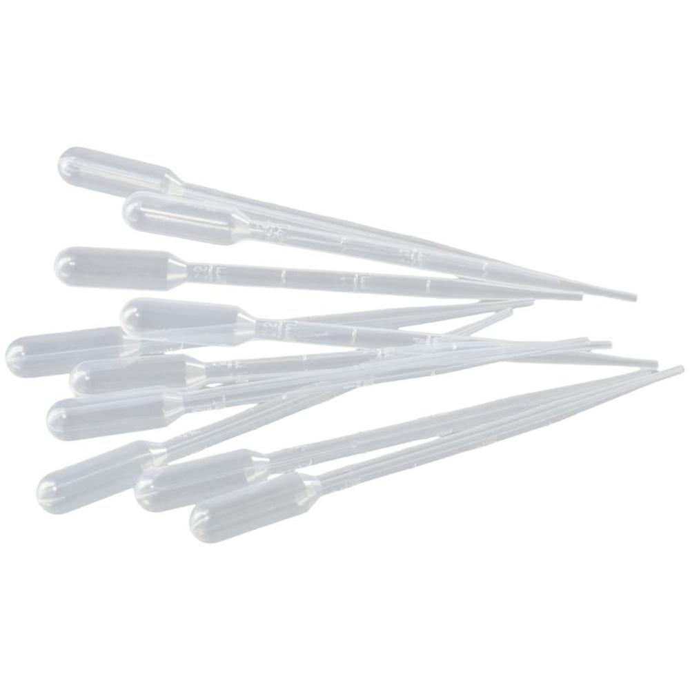 100Pcs Plastic Transfer Graduated Pipettes Clear Eye Dropper Set 2ml Liquid Dropper Science and Lab