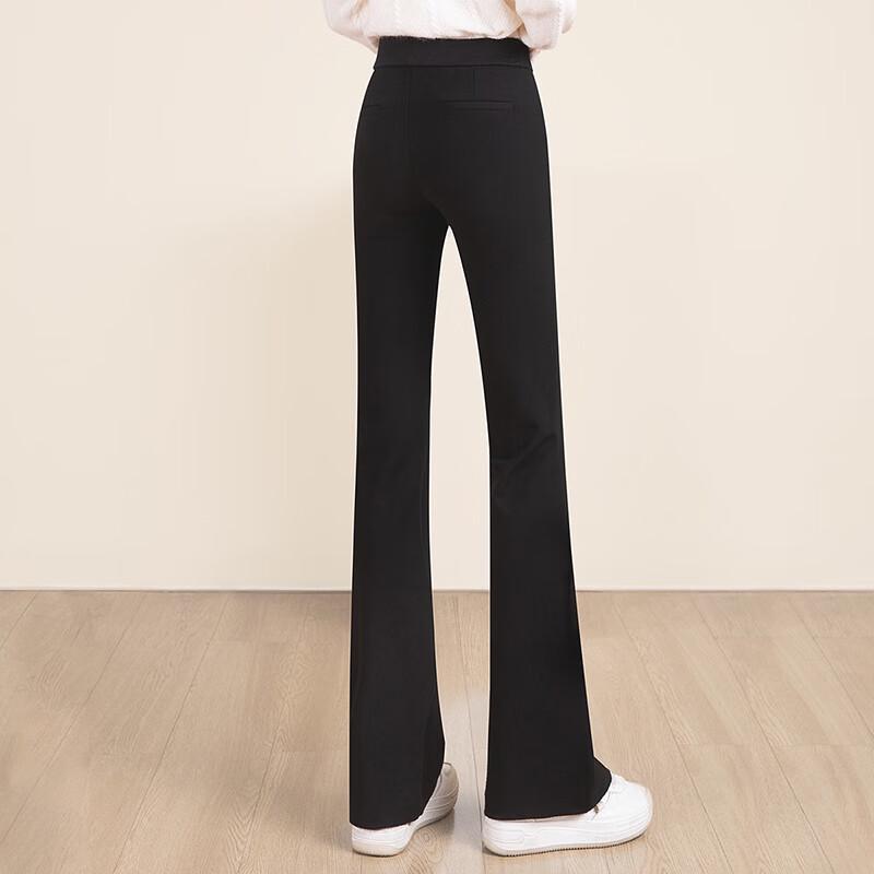 Sibaisha 2025 Fall Women's High-Waist Slimming Flare Pants