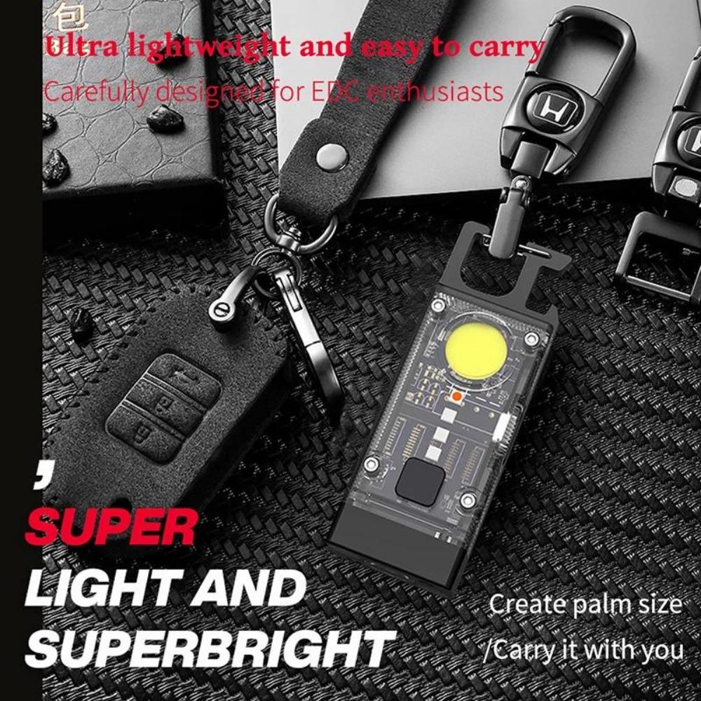 4000LM Мини EDC Солнечный LED+COB Фонарик Маленький Карманный Брелок Фонарик USB Перезаряжаемый Сильный Магнитный Кемпинговый Фонарь Прожектор