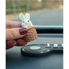 Mine Mirae Cute Rabbit Parking License Plate, Rabbit A, 1 piece,Korean Car Acc