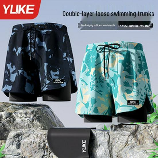 Очки для плавания Yuke с защитой от запотевания, с покрытием, с берушами для взрослых - Большой ободок и HD-зрение
