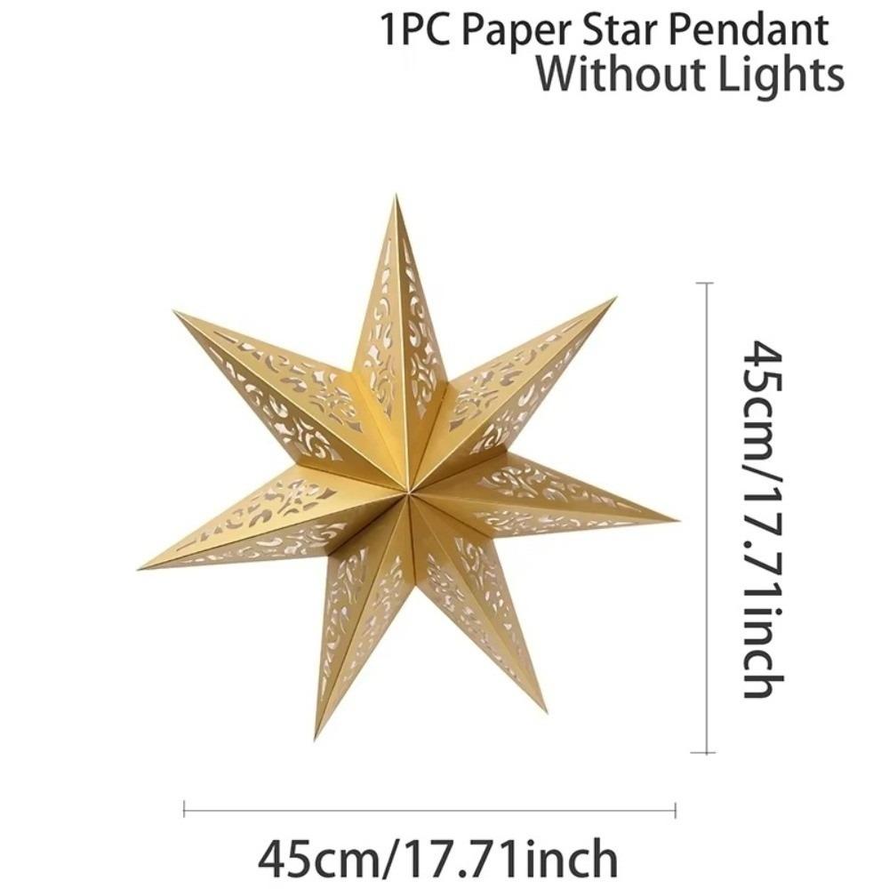 45cm Xmas Lampshade Hollow Out Lamp Cover New Year Decor Christmas Lantern  Islamic Celebration