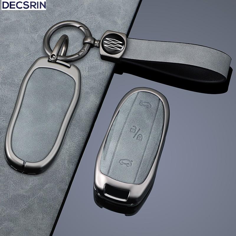 Чехол-брелок для умного ключа автомобиля из цинкового сплава+кожа для Tesla Model 3 Model Y X S Чехол-сумка Держатель Защитная Аксессуар