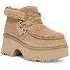 UGG Cow Split Leather Lace-Up Casual Thick Sole Short Boots Women Boots Sand 1167772-SAN
