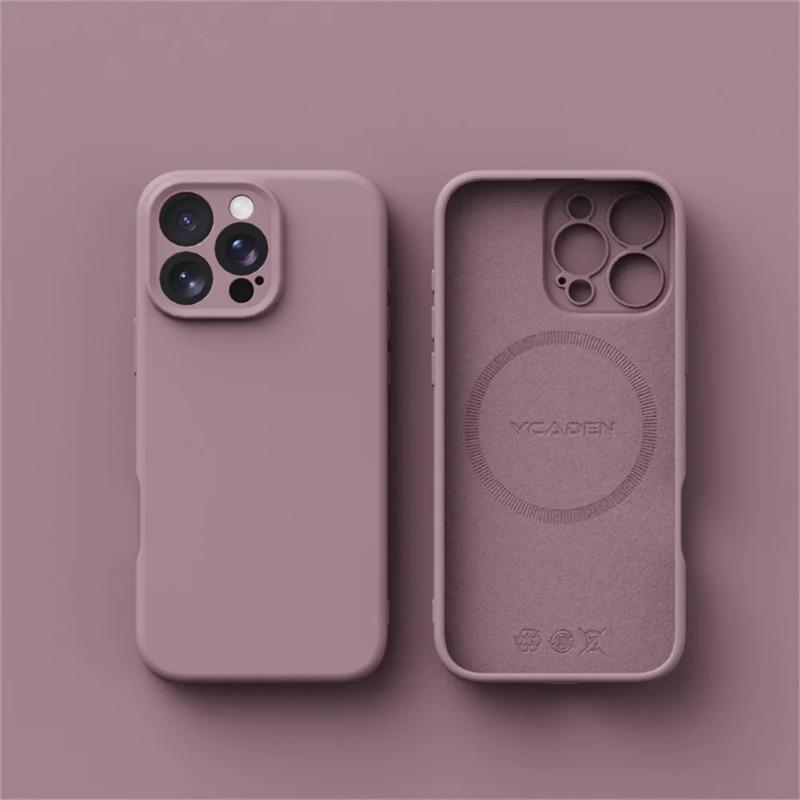 Luxury Liquid Silicone For Magsafe Phone Case For iPhone16Plus 15 14 13 12 16 17ProMax 18PRO Wireless Charging Skin Smooth Cover