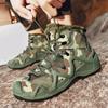 Men's Plus Size Camouflage Fashionable Velvet Warm Outdoor High Top Hiking Shoes Hiking Shoes Outdoor Casual Shoes