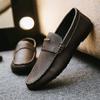 Fashion Leather Shoes for Men Fashion 2024 Man Casual Shoe Slip-on New In Pu Shipping Free Legitimate Trend Elegant Promotion Adults