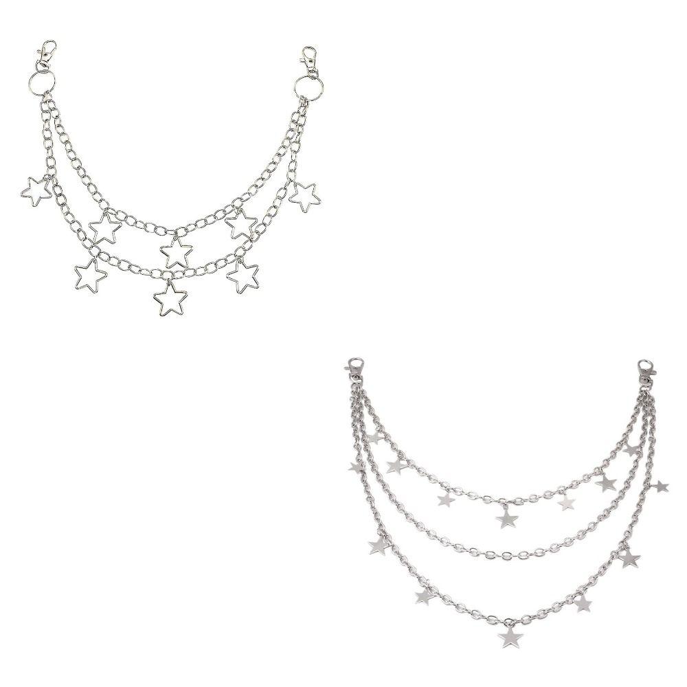 Tassel Love Heart Waist Chain Zinc Zinc Zinc Alloy Pants Chain Cool Tassel Jeans Chain  Female