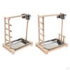 Parrot Bird Playground Perch Gym with Ladder Cups Exercise & Playing