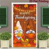 90*180cm Thanksgiving Gnome Door Curtain Decoration Happy Thanksgiving Day Decorations