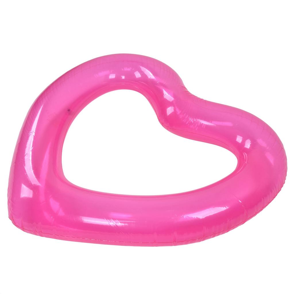 Плавающий поплавок в форме сердца для бассейна из ПВХ, приятный для кожи, легкий, розовый, романтический стиль, для плавания