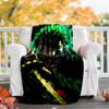 1pc Z-Zoro5 Theme Blanket - Digital Print, Polyester, Cozy for All Seasons, Perfect for Outdoor, and Travel