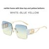 Fashion Unisex Frameless Sunglasses With Uv400 Protection For Summer Travel And Outdoor Activities