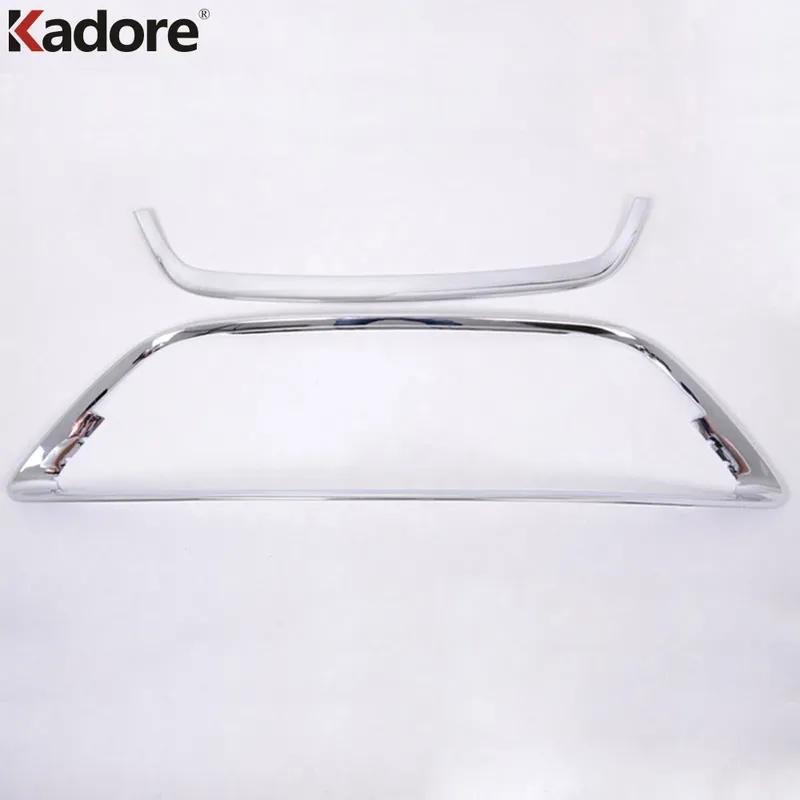 Front Grille Grill Cover Trim For Ford Focus hatchback 2009 2010 2011 Chrome Car Head Racing Around Frame Trims Accessories