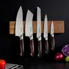Kitchen Knife Set, 6 Piece High Carbon Stainless Steel Sharp Knife Set, Professional Kitchen Cutlery with Ergonomic Crack-Resistant Handle, and Walnut