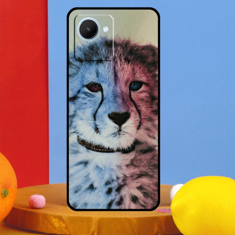 Cheetah Panther Snow Cheetah For Realme C55 C53 C67 C51 C35 C33 C31 C30 C25s C21Y GT Neo 6 5 9 10 11 12 Pro Plus Case