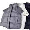 Design sense, short-sleeved cotton vest women's knitted splicing, rotator sleeves, stand-up collar, and outer wear vest women's clothing. Get one p